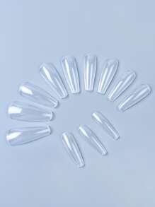 480 piezas Uña postiza transparente - Blanco - Ver 4