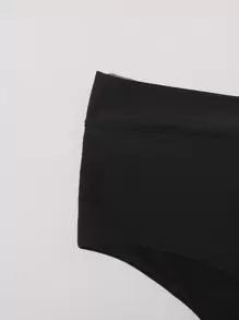 Swim Vcay Summer Beach Plus Solid High Waisted Bikini Panty