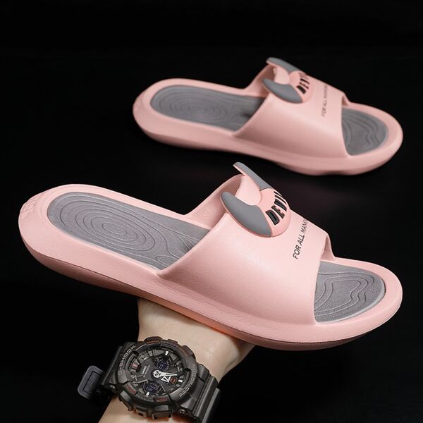 

Letter & Cartoon Graphic Slides, Pink