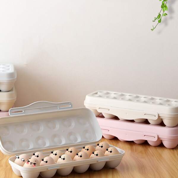 

1pc Random Color Egg Box, Multicolor
