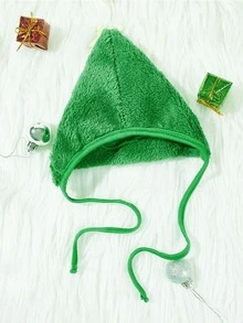 2pcs Pet Christmas Hat & Bib Set - Multicolor - View 2