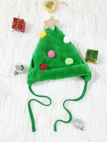2pcs Pet Christmas Hat & Bib Set - Multicolor - View 3