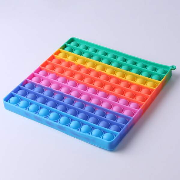 

1pc Square Push Pop Bubble, Multicolor