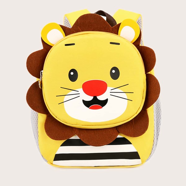 

Kids Colorblock Cartoon Graphic Backpack, Yellow