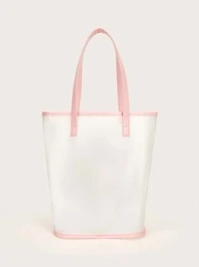 SHEIN Painting Print Tote Bag - Multicolor - View 2
