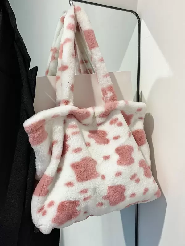 fluffy tote bag shein
