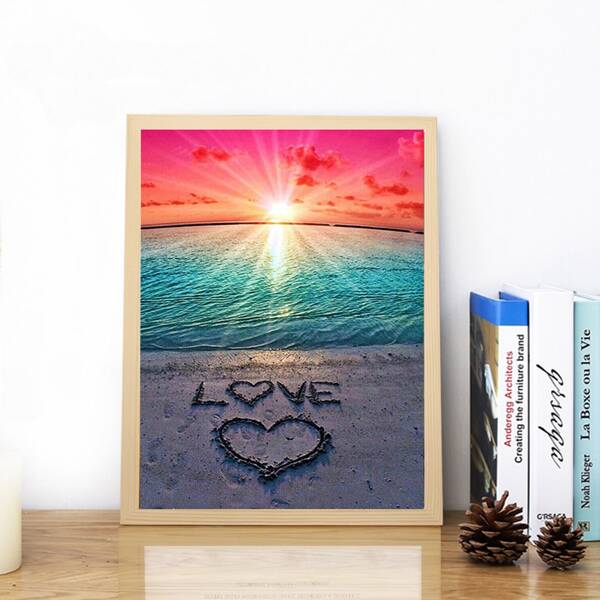 

Sea View DIY Diamond Painting Without Frame, Multicolor