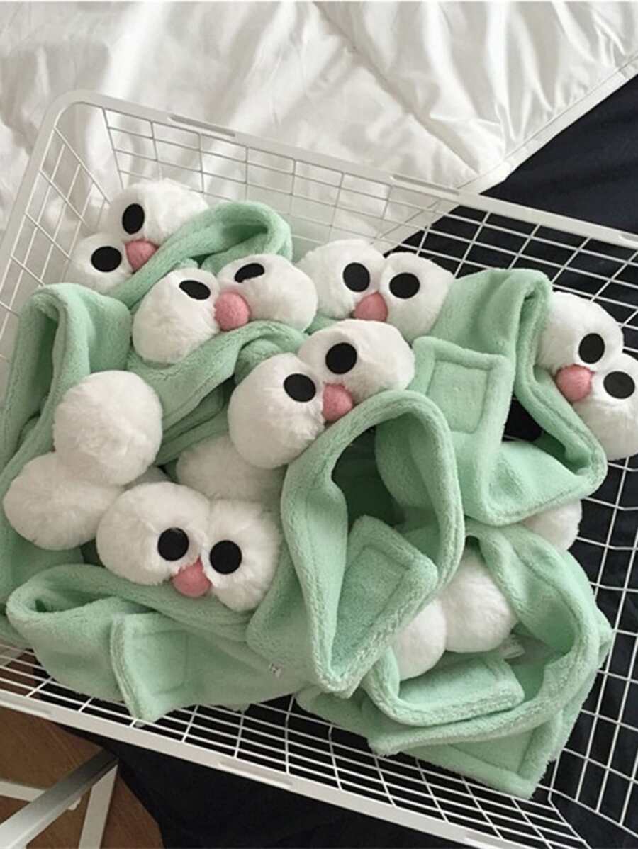 1pc Eye Detail Bath Headbandbathroom Decor Summer - Mint Green - View 1