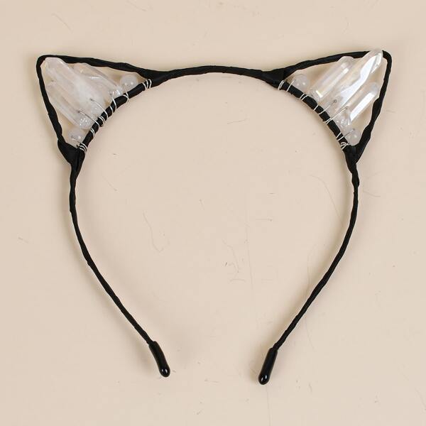 

Cat Ear Decor Headband, Black
