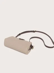 2025 New Fashion Women Handbag, High-End Vintage Blue Patchwork Zipper Crossbody Bag, Casual Clip Shoulder Bag