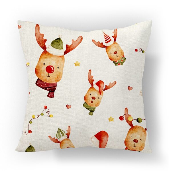 

Christmas Deer Water Proof Outdoor Cushion Cover Without Filler, Multicolor