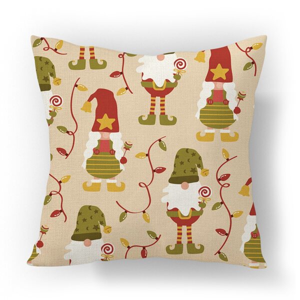 

Christmas Gnome Water Proof Outdoor Cushion Cover Without Filler, Multicolor