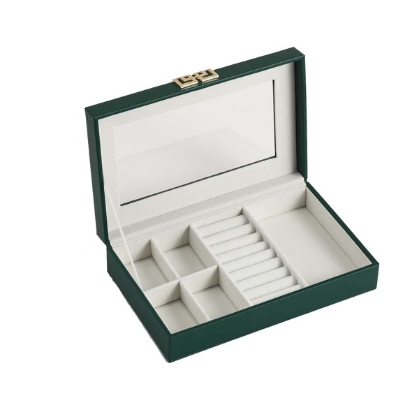 

1pc Multi-grid Jewelry Storage Box, Green