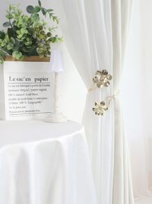 1pc Flower Curtain Tieback - Gold - View 4