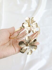 1pc Flower Curtain Tieback - Gold - View 6