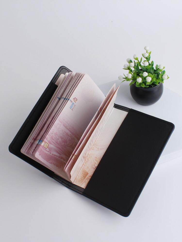 Airplane Graphic Passport Case - Black - View 6