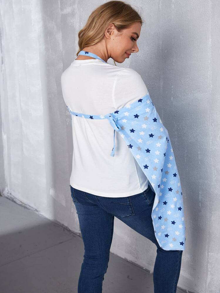 Star Print Nursing Cover - Multicolor - View 3