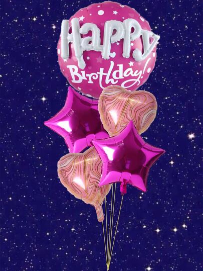 8入組標語圖案形狀裝飾氣球