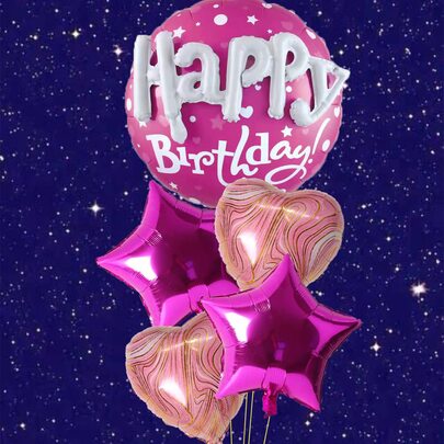 8入組標語圖案形狀裝飾氣球