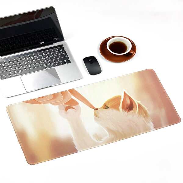

Animal Painted Mouse Pad, Mustard yellow