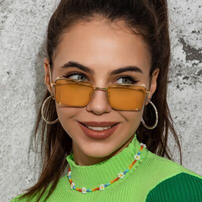 Geometric Frame Fashion Glasses