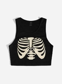 Muchica Áo hai dây Đồ họa Giải trí - màu đen - Xem 3