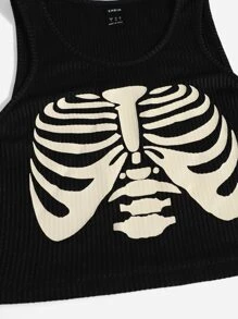 Muchica Áo hai dây Đồ họa Giải trí - màu đen - Xem 4