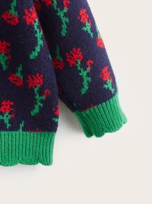 Áo len cho bé gái Sò điệp Hoa Giải trí - Nhiều màu - Xem 3