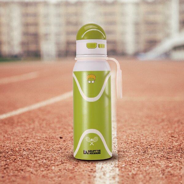 

1pc Racket Print Vacuum Cup, Green