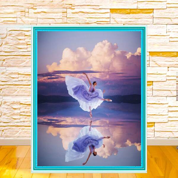 

Figure Graphic DIY Diamond Unframed Painting, Multicolor