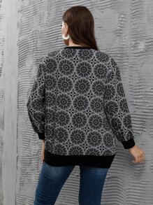 Sudadera con estampado de mándala - Multicolor - Ver 2