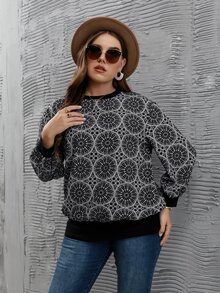 Sudadera con estampado de mándala - Multicolor - Ver 5