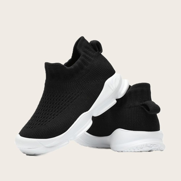 

Girls Minimalist Slip On Hollow Out Sneakers, Black