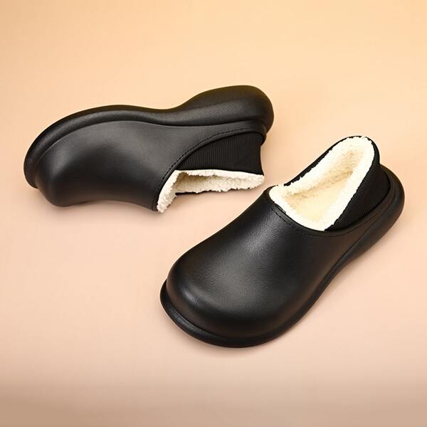 

Men Minimalist Home Slippers, Black