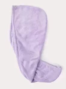 SHEIN Basic living 2nd Generation Quick Dry Microfiber Hair Towel, For Hair/Face/Body Christmas For Holiday Gift Giving Home Bathroom Decor - Purple - View 7