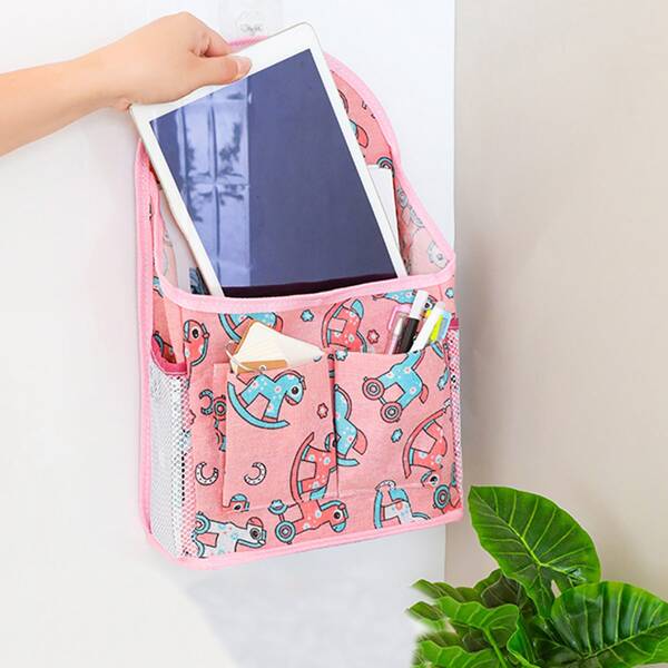 

Cartoon Graphic Hanging Storage Bag, Multicolor