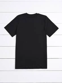 Calvaya 加大字母图案 T 恤，女式夏季上衣