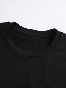 Calvaya 加大字母图案 T 恤，女式夏季上衣