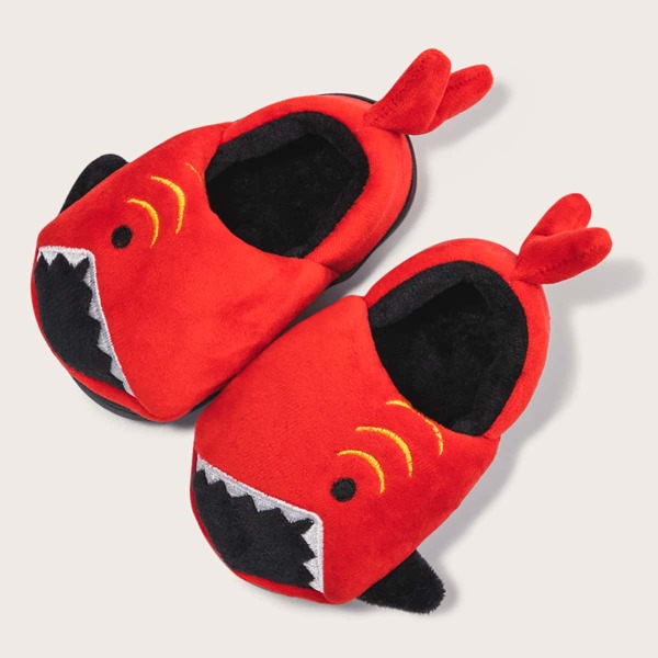 

Girls Cartoon Graphic Fluffy Boots, Red