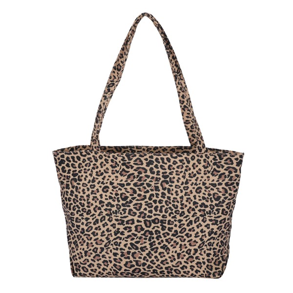 

Leopard Pattern Shoulder Tote Bag, Multicolor