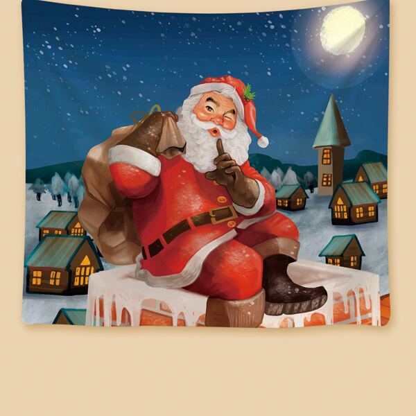 

Christmas Print Tapestry, Multicolor