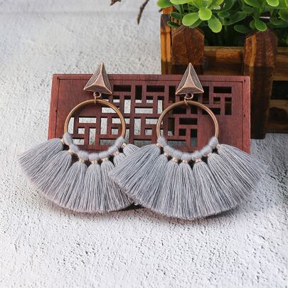 Tassel Decor Earrings