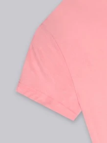 Camiseta con estampado de salpicadura de pintura y corazón - grande - Rosa - Ver 3