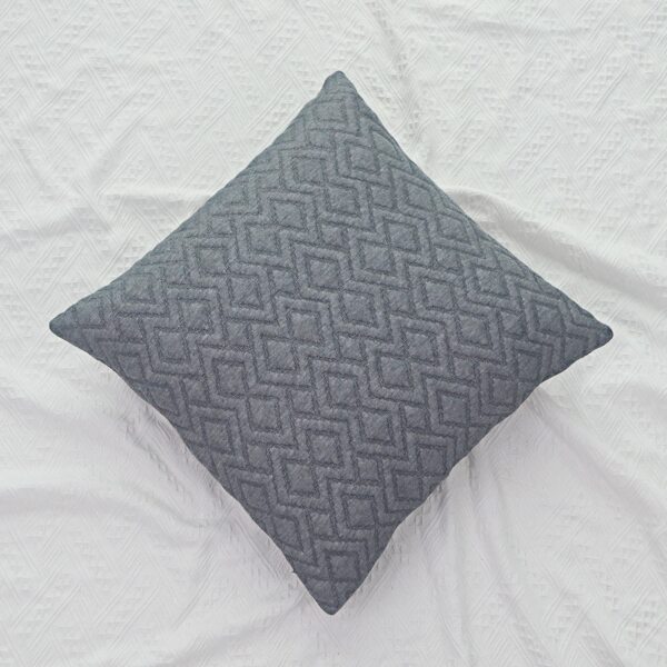 

Geometric Design Cushion Cover Without Filler, Dark grey
