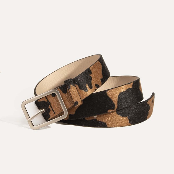 

Geo Buckle Belt, Multicolor