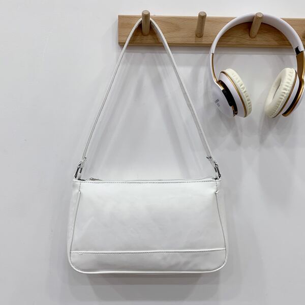 

Minimalist Baguette Bag, White