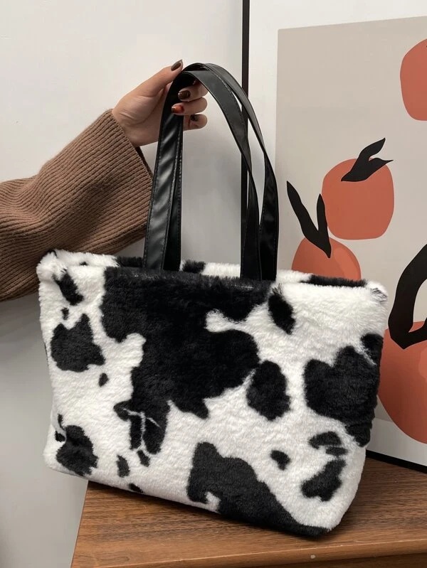 fluffy tote bag shein