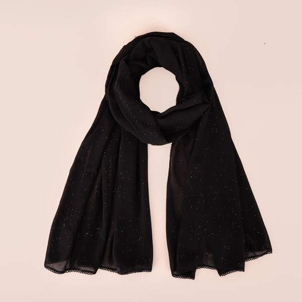 

Minimalist Solid Scarf, Black