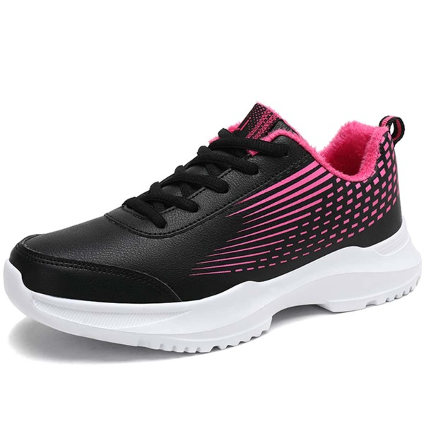 

Letter Graphic Lace-up Front Sneakers, Black