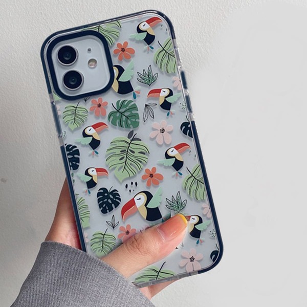 

Birds & Palm Leaf Phone Case, Multicolor